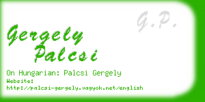 gergely palcsi business card